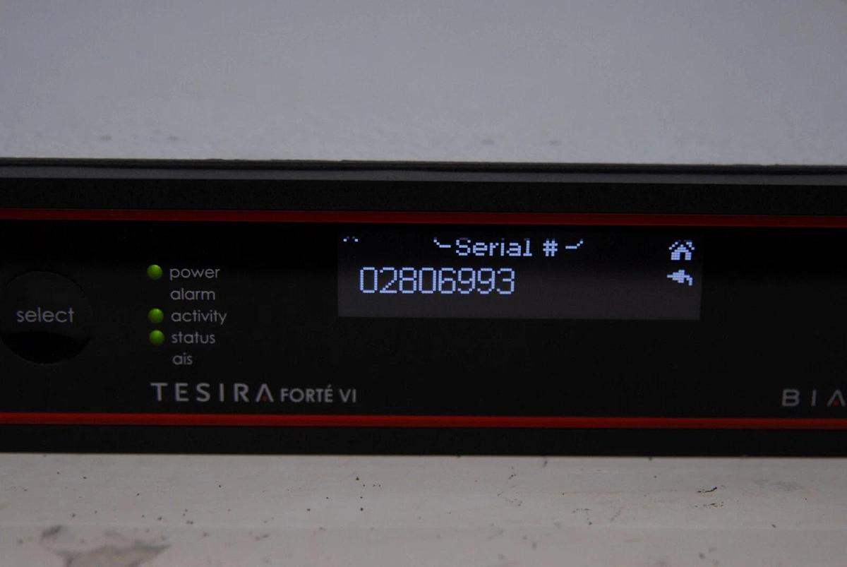 Used BIAMP TesiraFORTE VI Digital Audio Server