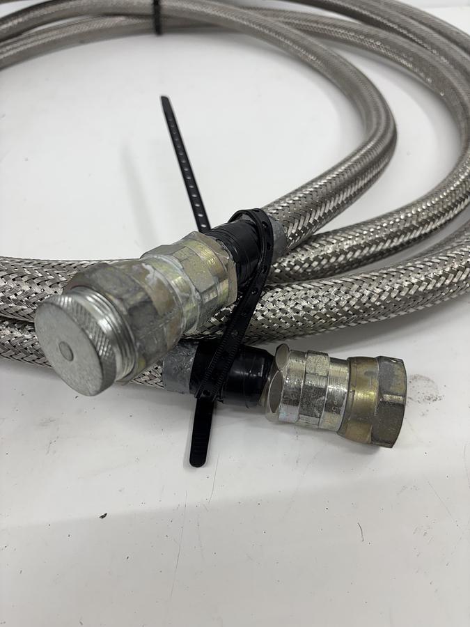 Used Bruker Helium Hose 25FT w/ Aeroquip 5400-S5-12 Fitting [Bruker MRI]