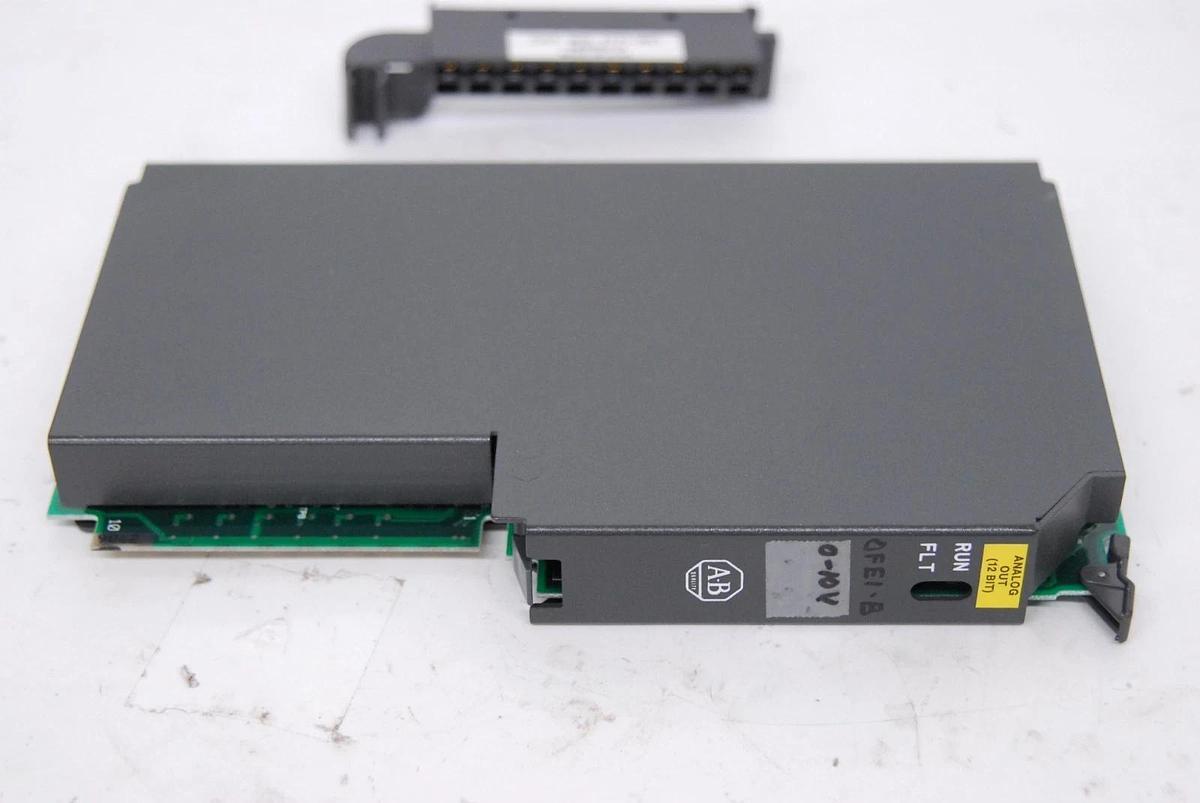 Used Allen-Bradley 1771-OFE1 B Analog Output Module (12 Bit) /W 1771-WC Wiring Arm