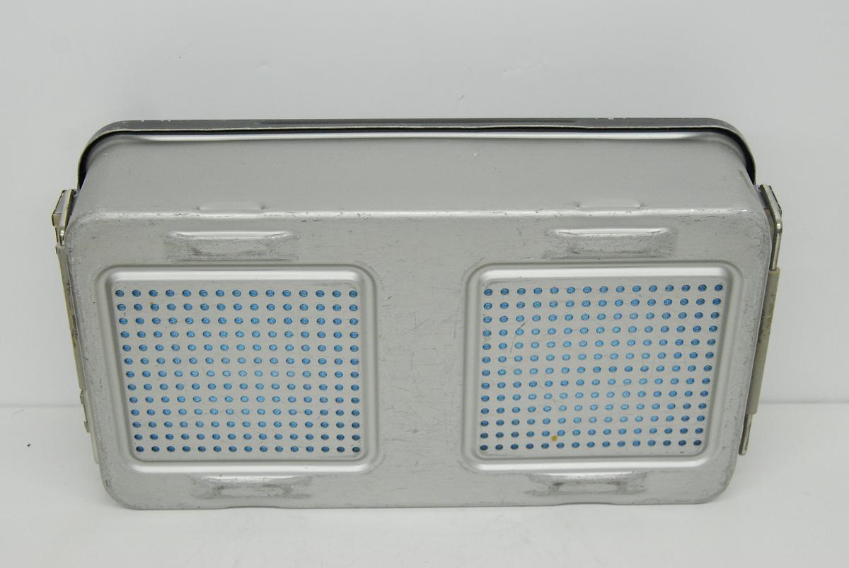 Used V Mueller CD3-8BDL Genesis Sterilization Box 12"x21"x5" / Filter Holders, Basket