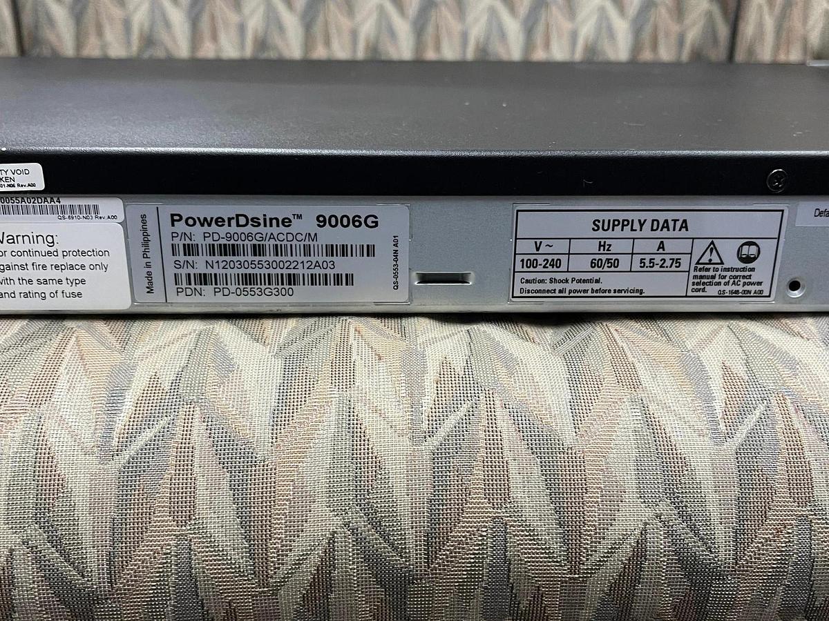 Used PowerDsine 9006G PoE Injector