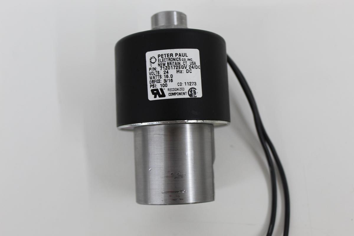 Used Peter Paul 71Z0172EGV S-70 24VDC Normally Open Solenoid Valve