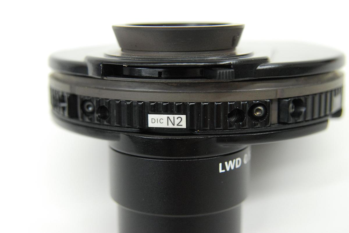 Used Nikon LWD 0.52 Condenser Turret W/ DIC N2 Prism, Ph1/Ph2/Ph3 Annuli