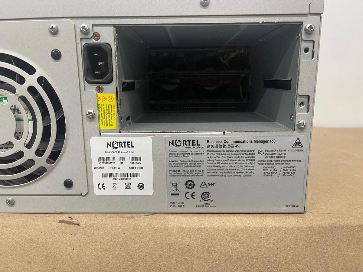 Used Nortel Global BCM450 R1 Standard System