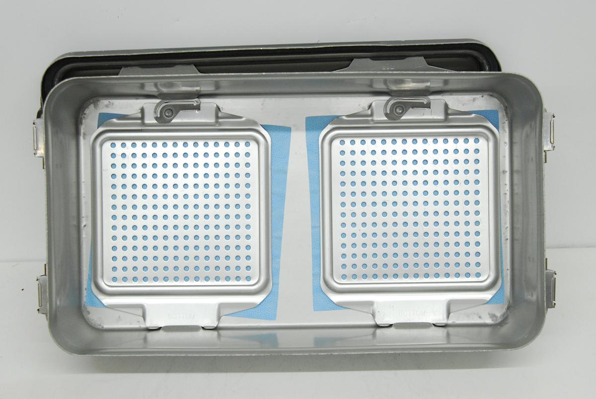 Used V Mueller CD3-8BDL Genesis Sterilization Box 12"x21"x5" / Filter Holders, Basket