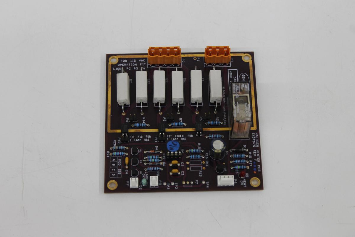Used Genetix EXQP075 Halogen Heater PCB