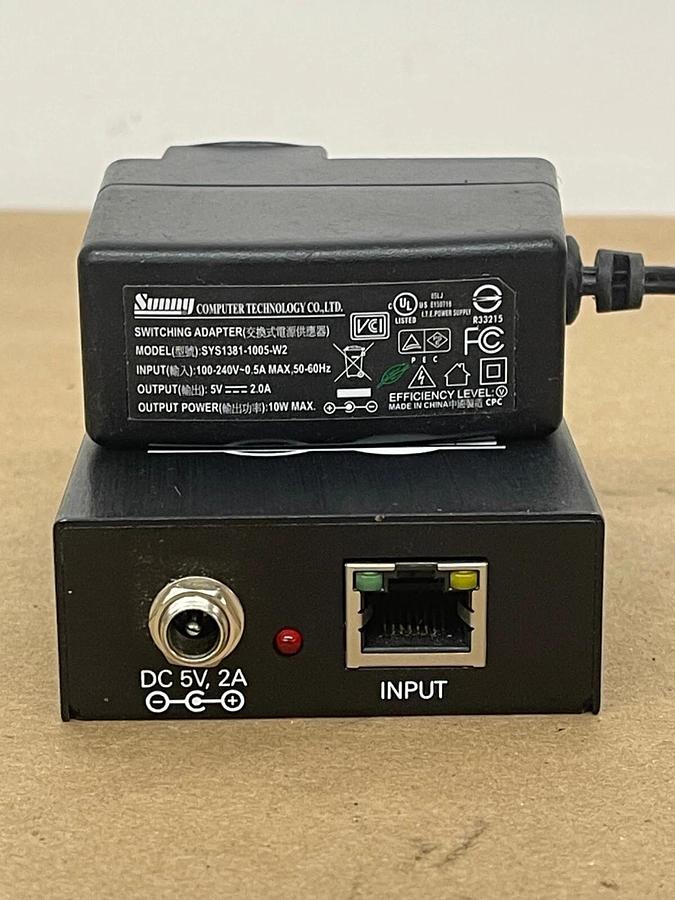 Used Tripp Lite VGA Over Cat5/Cat6 Extender Receiver B132-100-1 37332160126