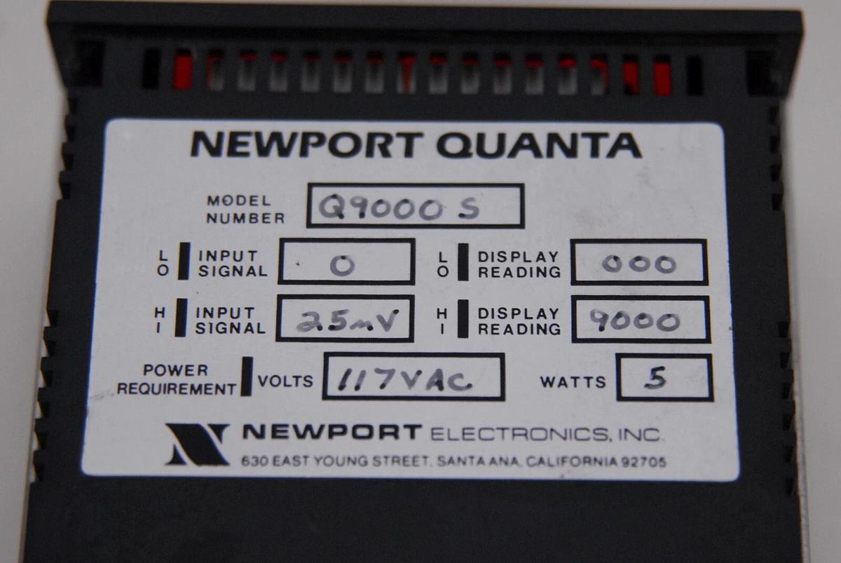 Used Newport Quanta Q9000-S 4-Digit Digital Panel - TESTED