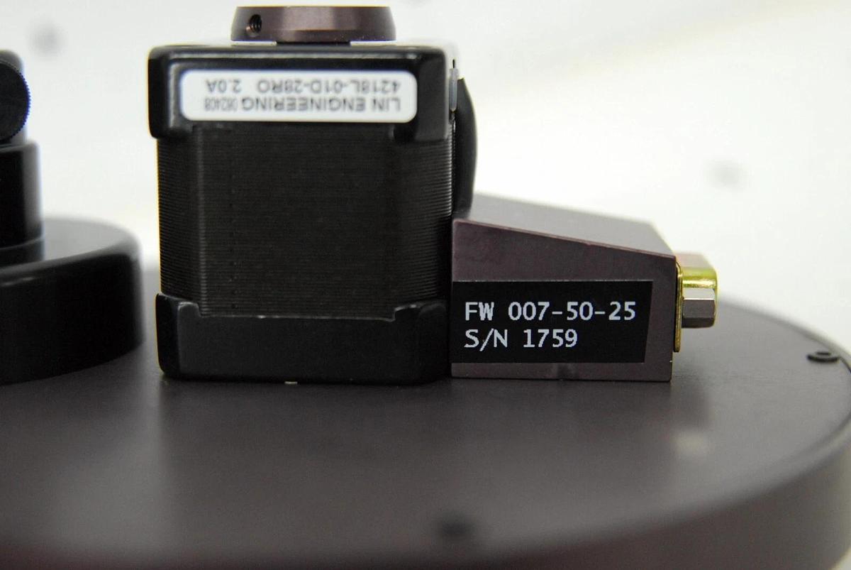 Used FW 007-50-25 12-Position Motorized Filter Wheel W/ 10 Filters - Ivis Lumina II