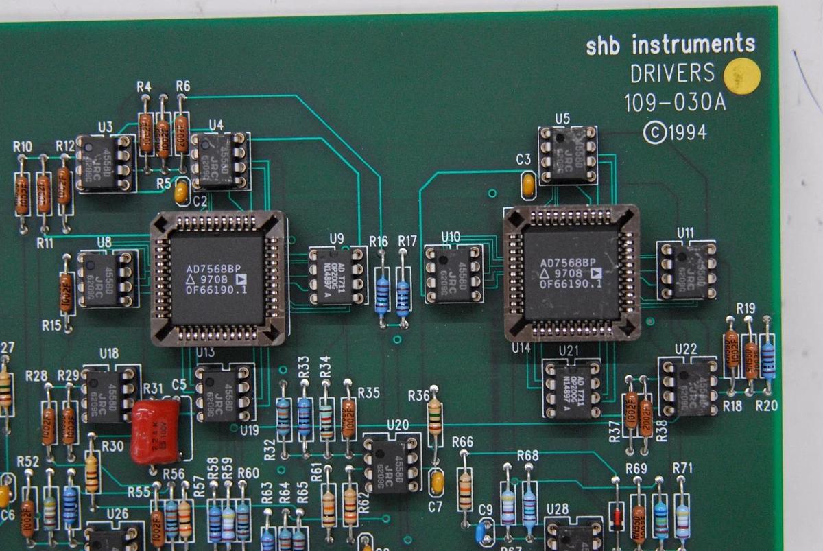 Used SHB Instruments 109-030A Drivers Board - 109 Hysteresis Loop Tracer