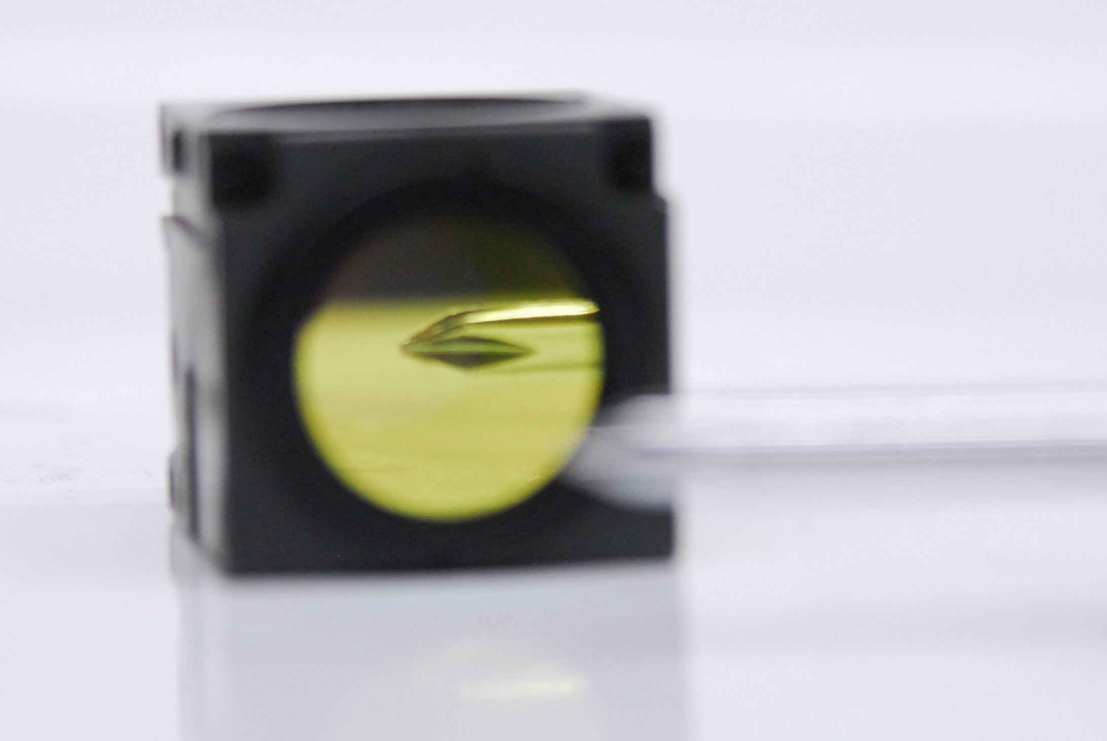 Used Nikon 99755 POS 1 C1 V4C EM 445/35 + 660LP Microscope Fluorescence Filter Cube