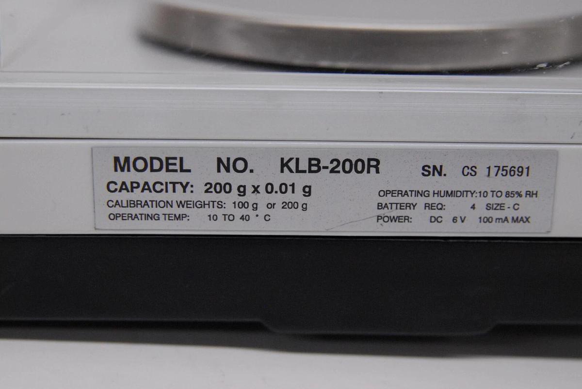 Used Kilo Tech KLB-200R Scale 200g - TESTED - Read Description