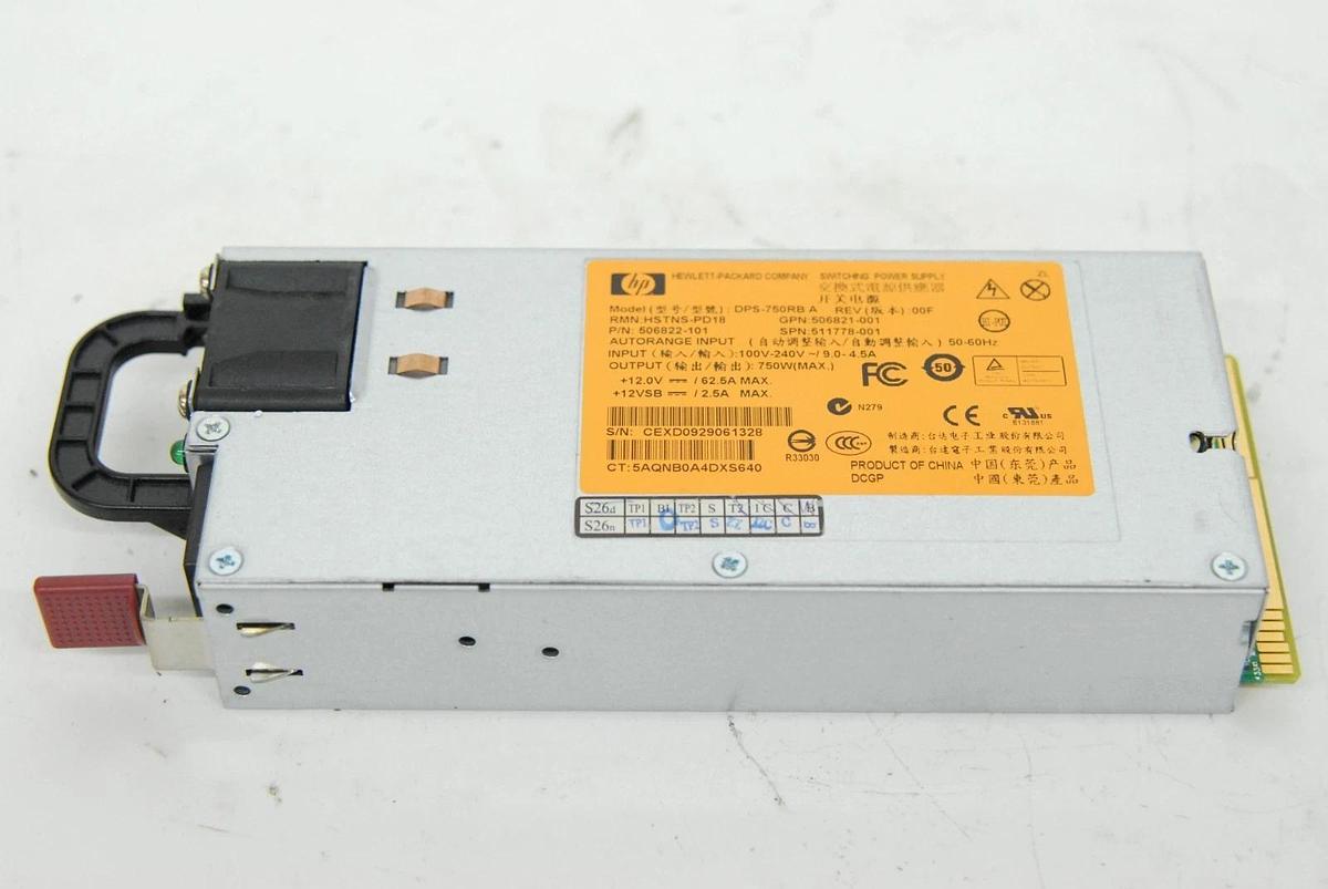 Used HP DPS-750RB HSTNS-PD18 750W Hot-Swappable Server Power Supply