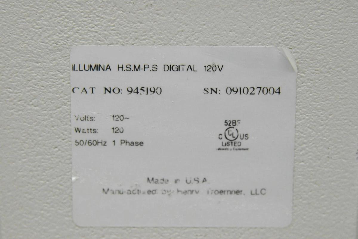 Used Illumina Henry Troemner 945190 High Speed Microplate Shaker