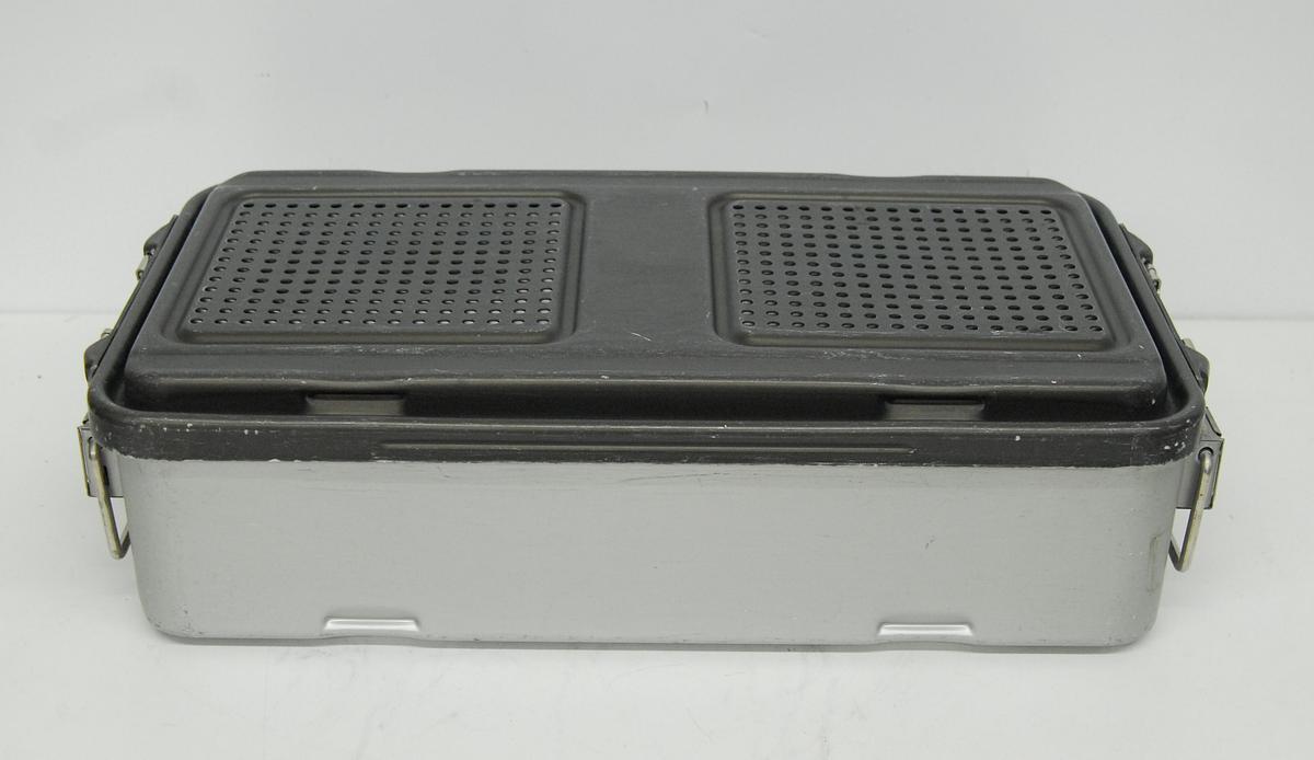 Used V Mueller CD3-8BDL Genesis Sterilization Box 12"x21"x5" / Filter Holders, Basket