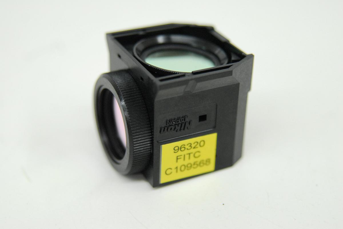 Used Nikon 96320 FITC C109568 Microscope Filter Cube (C-FL)