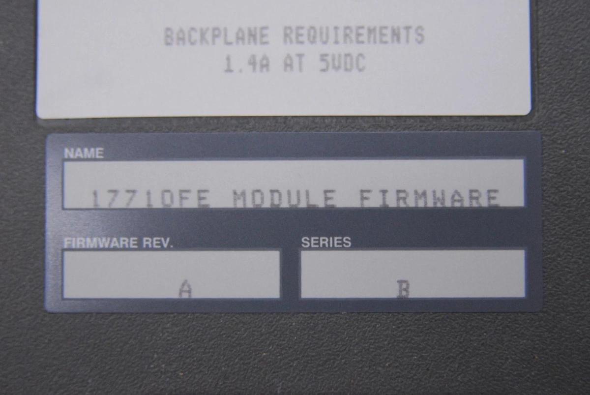 Used Allen-Bradley 1771-OFE1 B Analog Output Module (12 Bit) /W 1771-WC Wiring Arm