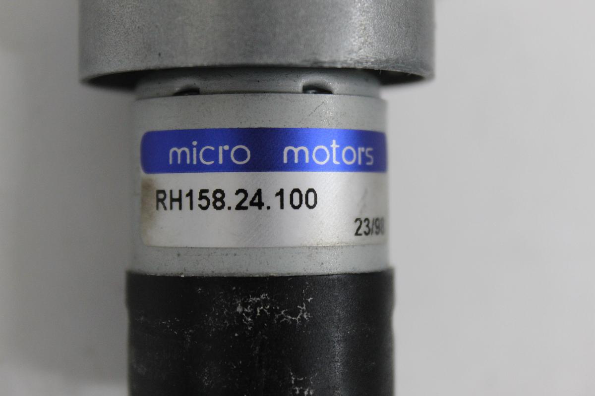 Used Micro Motors RH158.24.100 DC Motor with Gearbox 100:1 24VDC