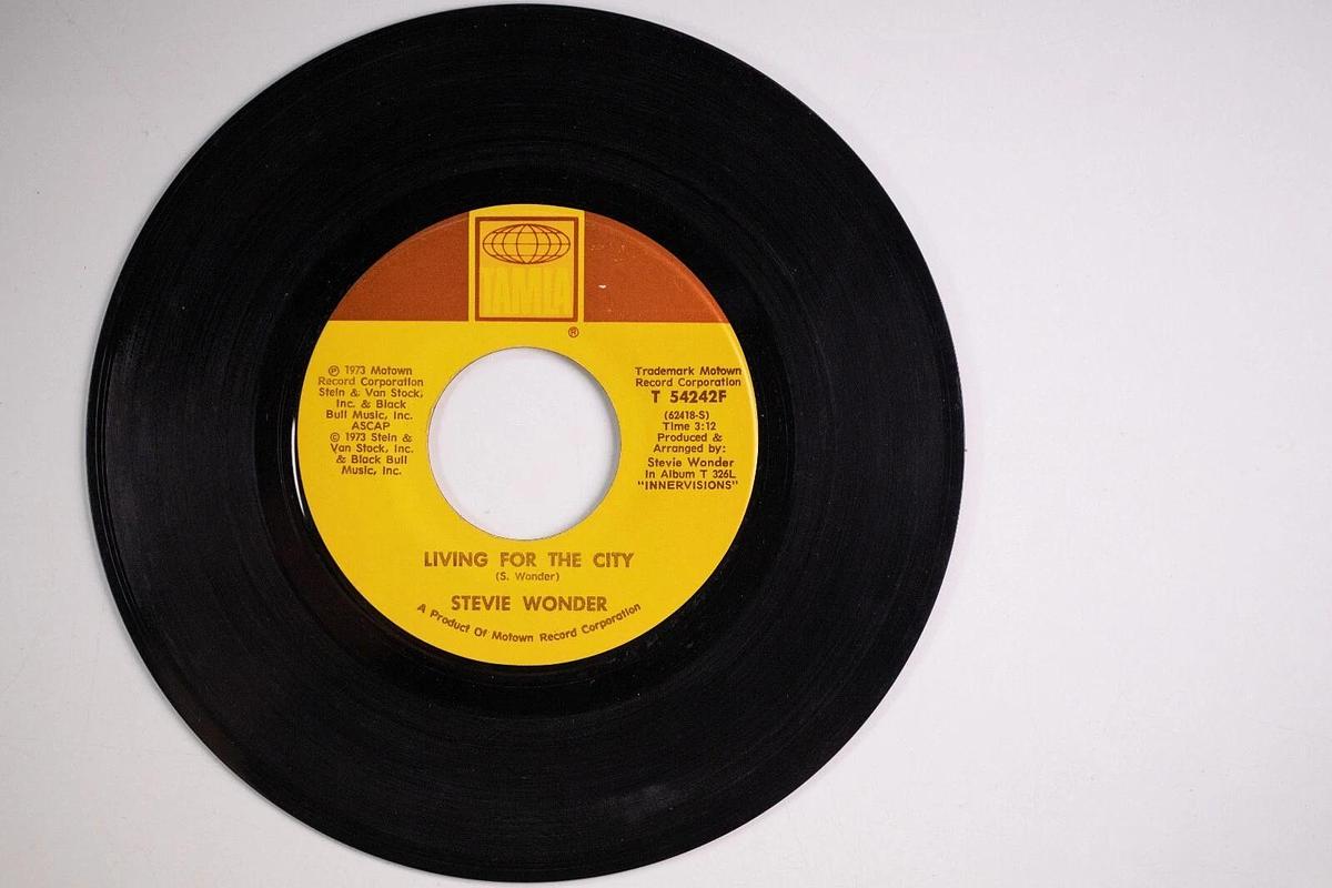 Used Stevie Wonder 45 Records Lot Of 3