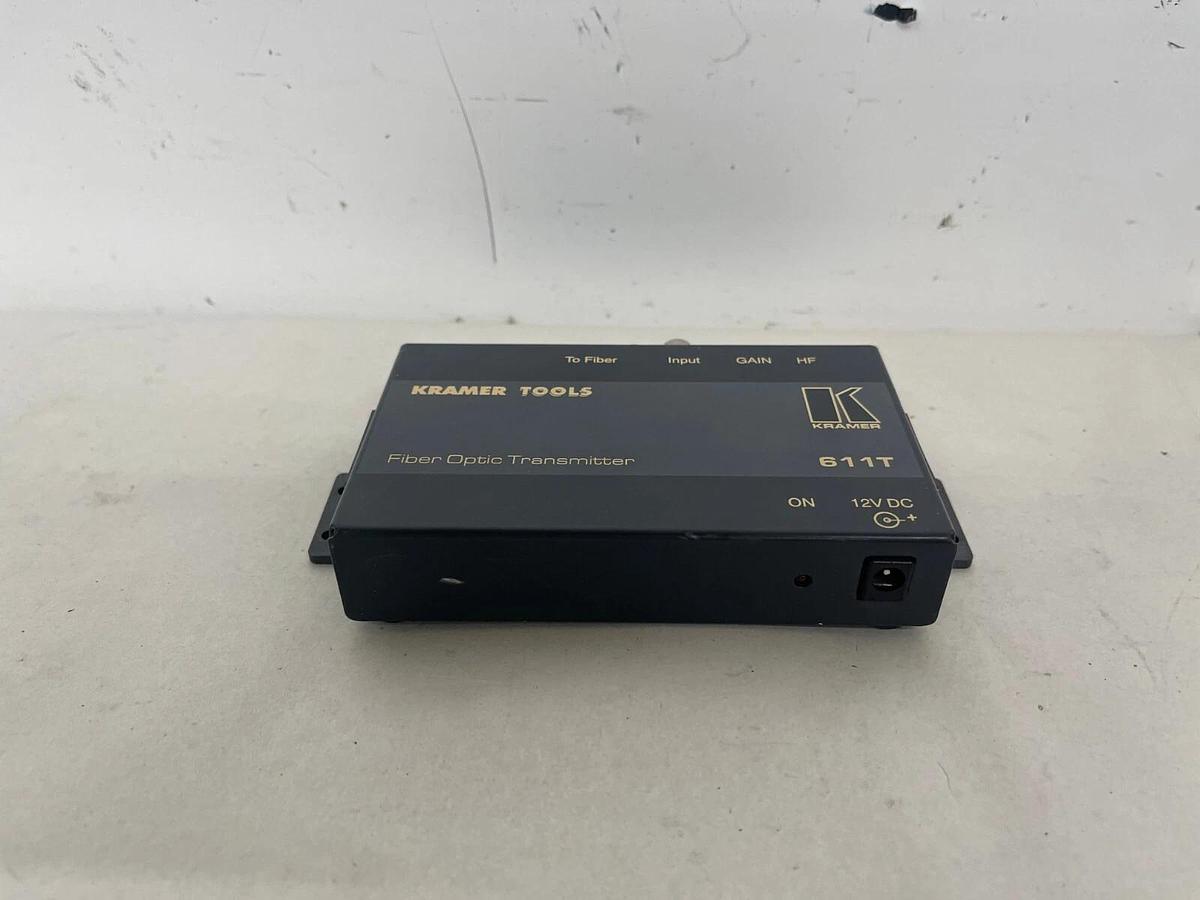Used Kramer Tools 611T Fiber Optic Transmitter W/ Power Adapter - TESTED