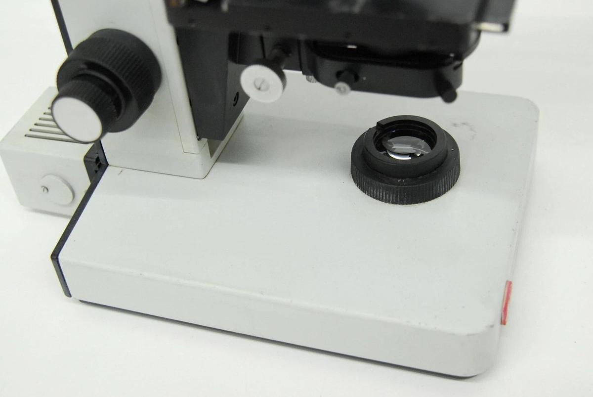 Used Leitz Laborlux D 512795 Binocular Microscope W/ EF 4/10/25/40 Objectives