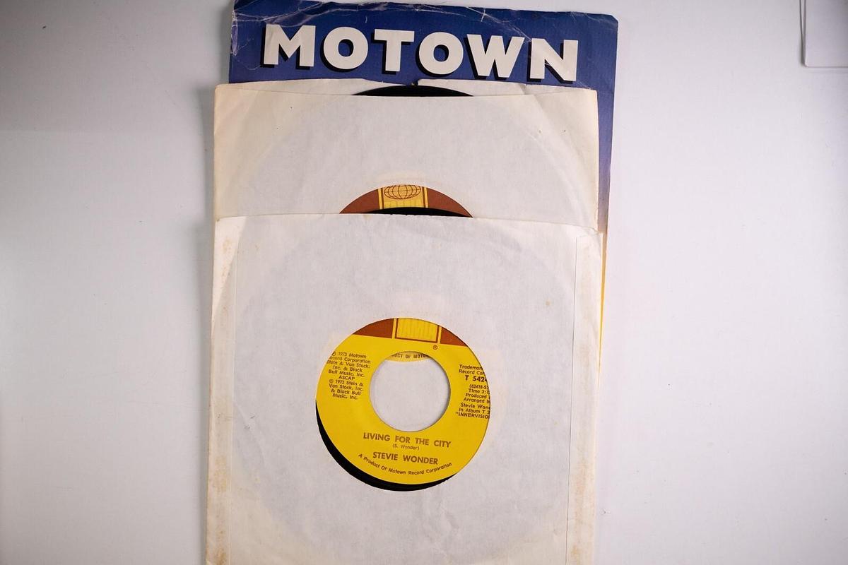 Used Stevie Wonder 45 Records Lot Of 3