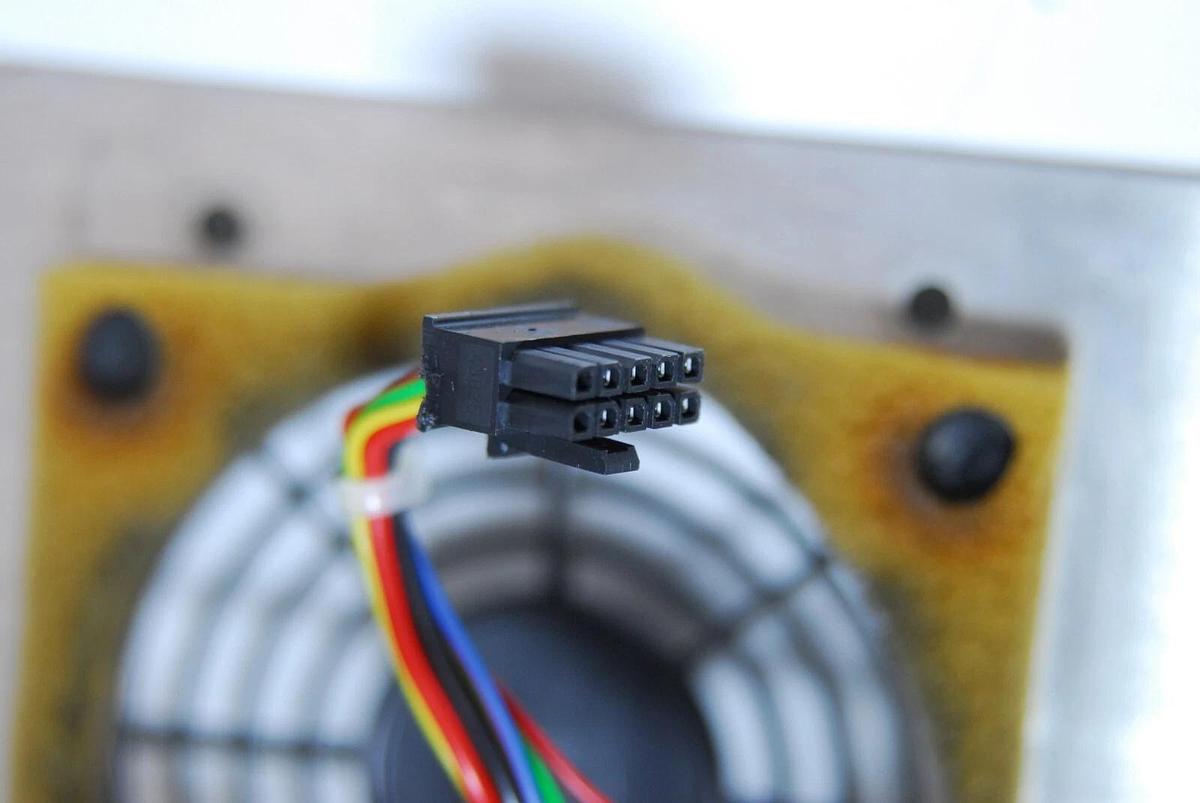 Used Anton Paar MCR 501 I/O Shield W/ Power/Temp Device Plugs, Papst 8412 NGMV Fan