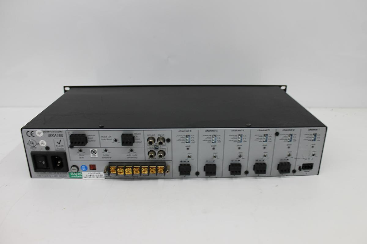 Used Biamp MXA150 6-Channel Audio Mixer Amplifier