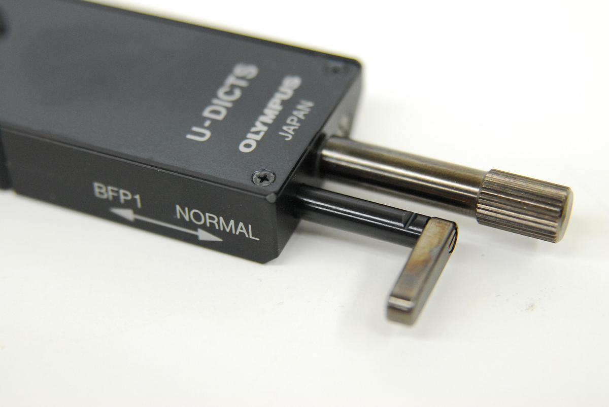Used Olympus U-DICTS Microscope Nomarski DIC Prism Slider Shift Type (BX/IX)