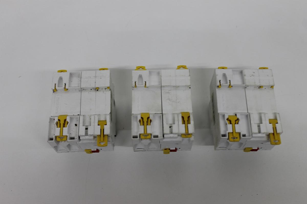 Used Schneider iC65N + iC65 ELE Circuit Breakers LOT OF 3
