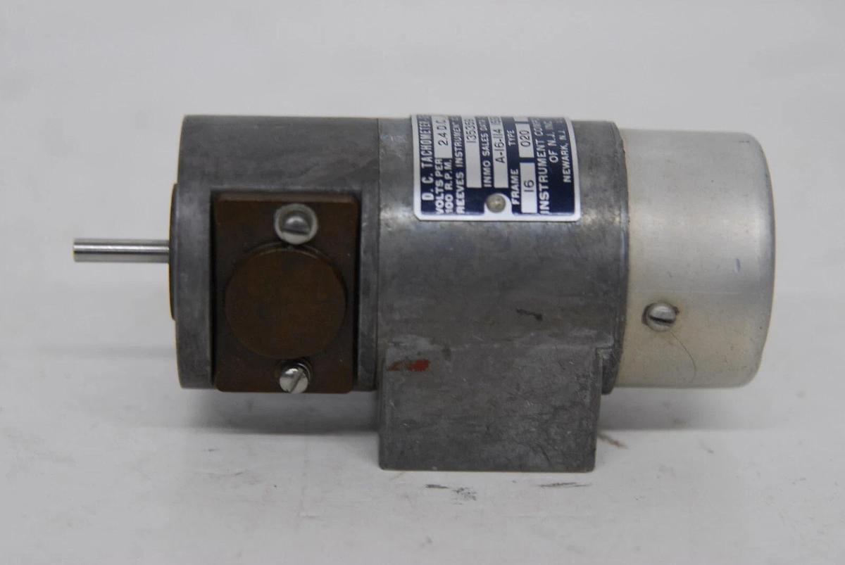 Used Reeves Instrument Corp 135359 A-16-114 DC Tachometer Generator