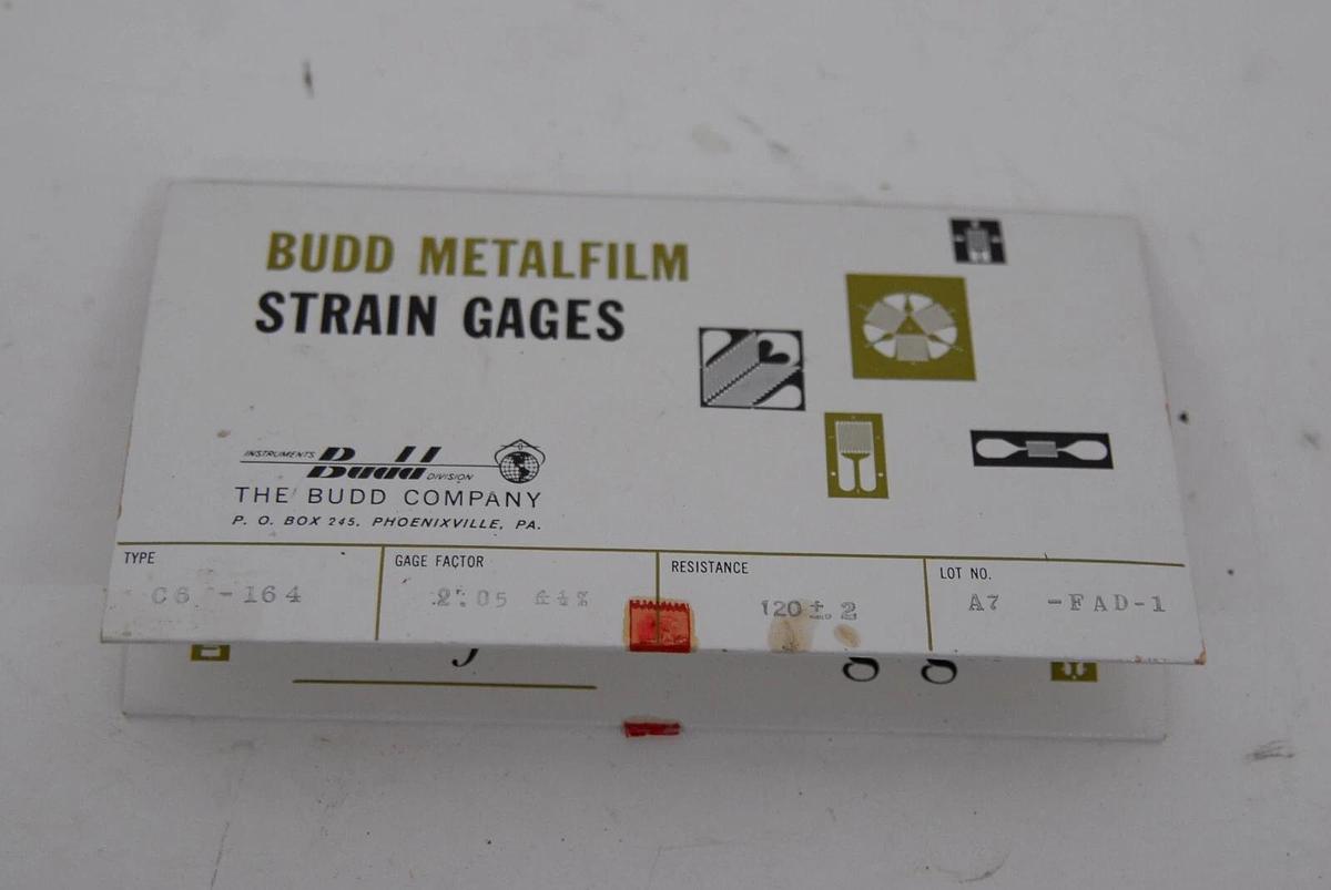 Used Budd Tatnall Metalfilm Strain Gages - READ DESCRIPTION - Lot of 7
