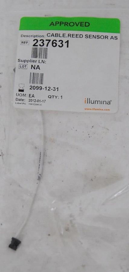 Used Illumina 237631 CABLE.REED SENSOR AS