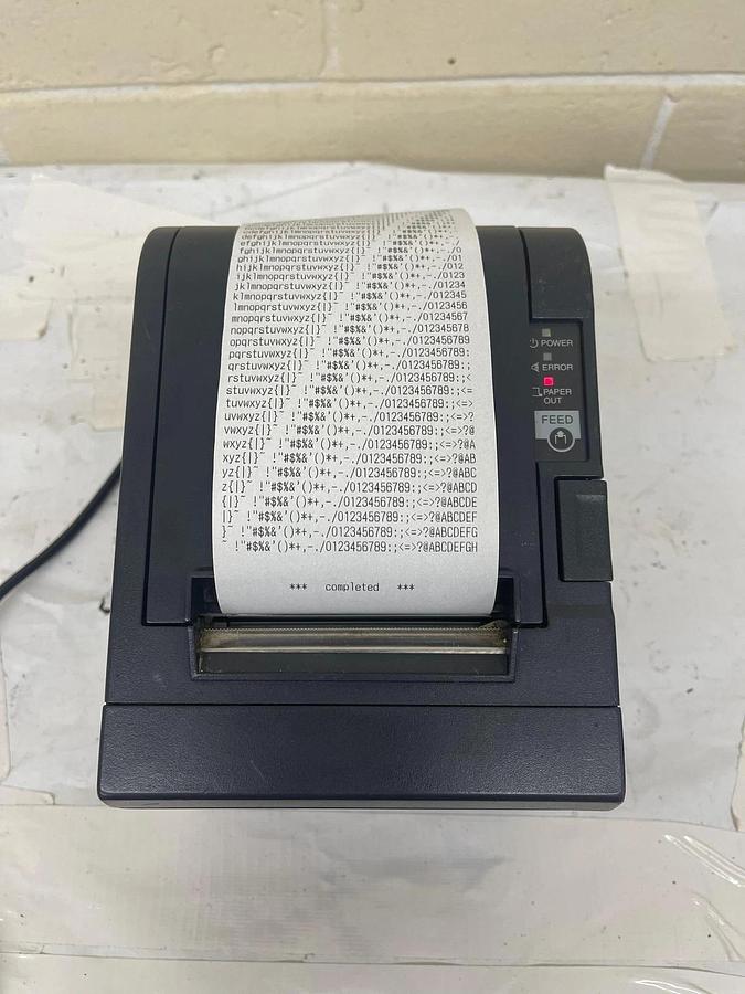 Used Epson TM-T88iii (M129C) POS Receipt Printer W/ USB interface & Powers Adapter