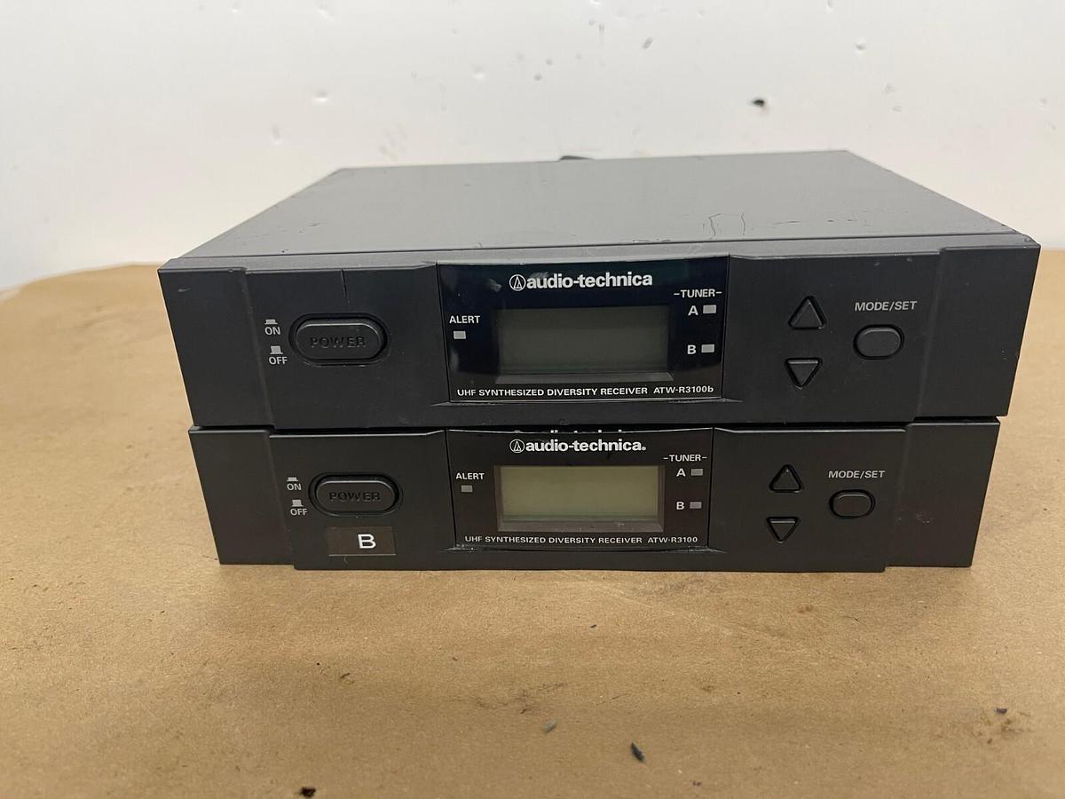 Used Audio Technica ATW-R3100bD & ATW-R3100D - No US Usage - Lot of 2
