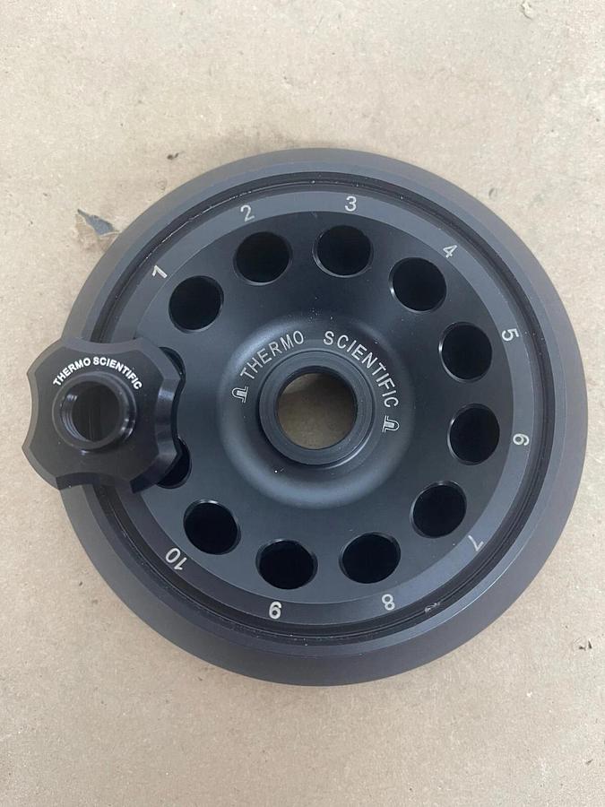 Used Thermo Electron 11210802 12-Position Fixed Angle Centrifuge Rotor 12x1.5/2.2 mL