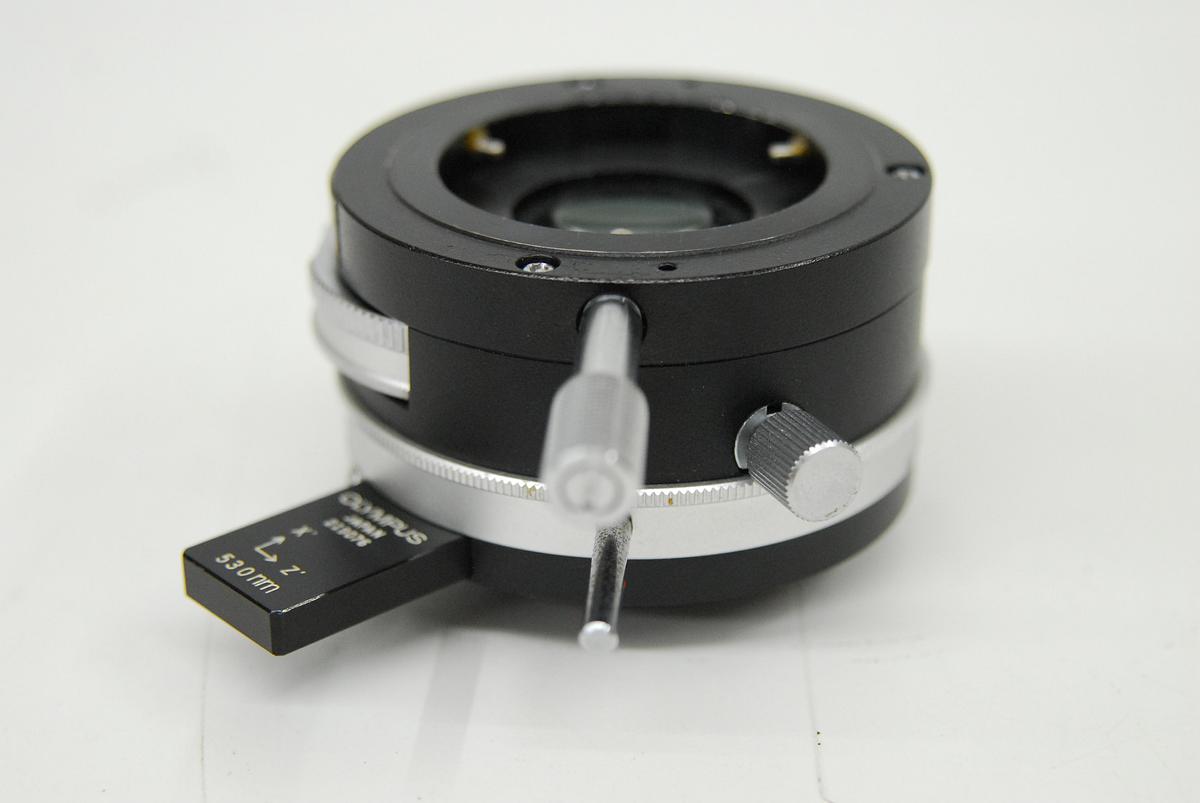 Used Olympus BH2-PA Microscope Polarizing Intermediate Attachment W/ 530nm Wave Plate
