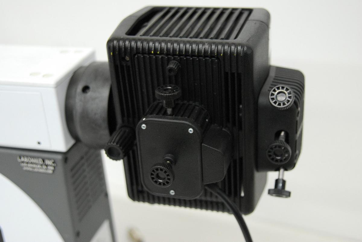 Used Labomed LB-701 Trinocular Upright Fluorescence Microscope W/ Infinite Plan Objectives, Filter Cubes