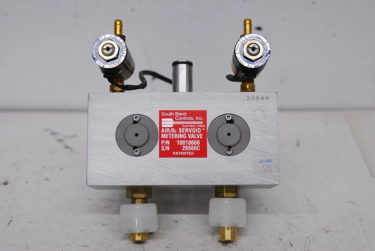 Used South Bend Controls 10018660 Air/O2 Servoid Metering Valve (From 7200 Series)