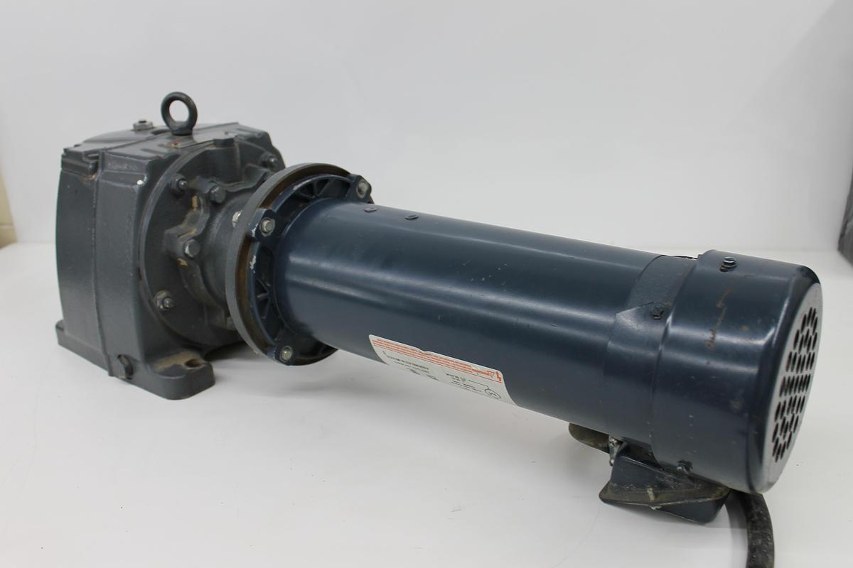 Used US Gearmotors Series 3000 CBN3253-S-B3-U-56C-NM Gearbox w/ AO Smith 46807372143-0A 1725 RPM Motor