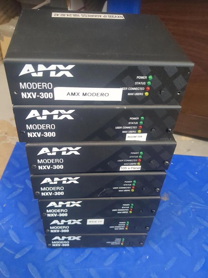 Used AMX Modero NXV-300 Virtual Touch Panel  POE Lot of 7