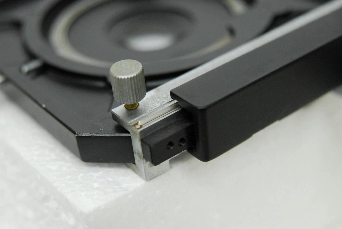 Used Nikon S-KT SKT Microscope Square X-Y Mechanical Stage & Slide Holder