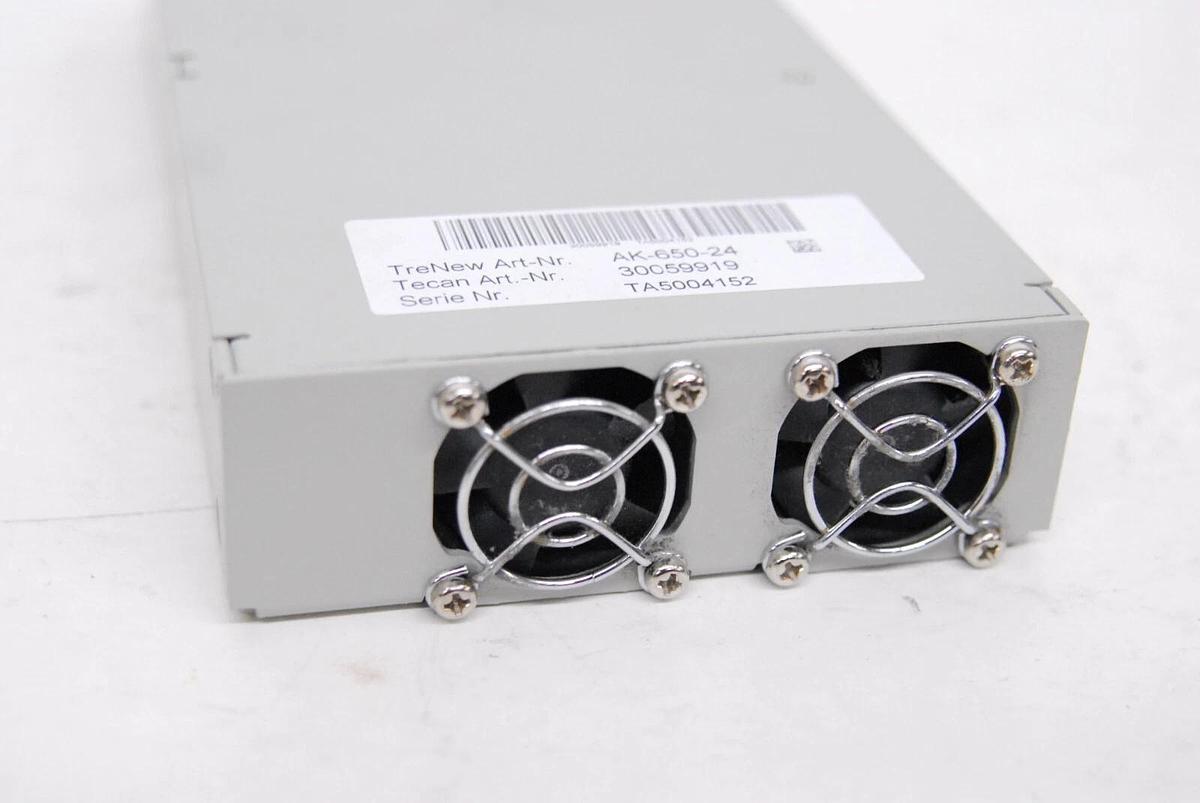 Used Cotek AK-650-24 Tecan 30059919 Power Supply 24V 27A (OrthoVision Analyzer)