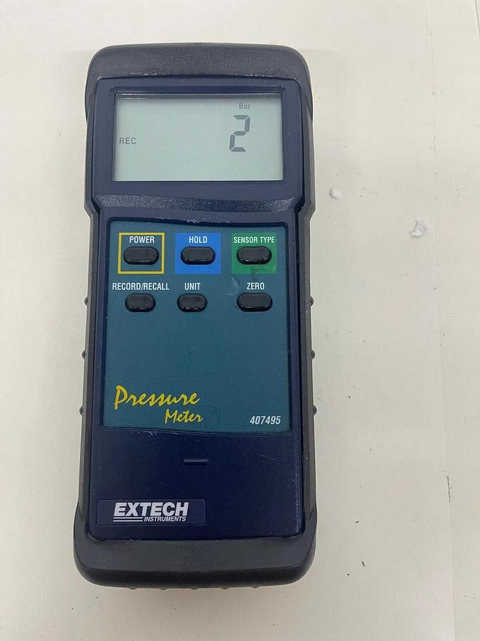 Used Extech 407495 Heavy Duty Pressure Meter