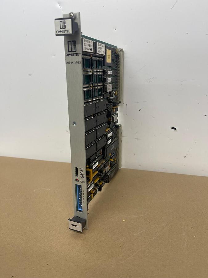 Used Omnibyte 0B68K/VME1 Single Board Computer /From Omicron Spectrometer 954