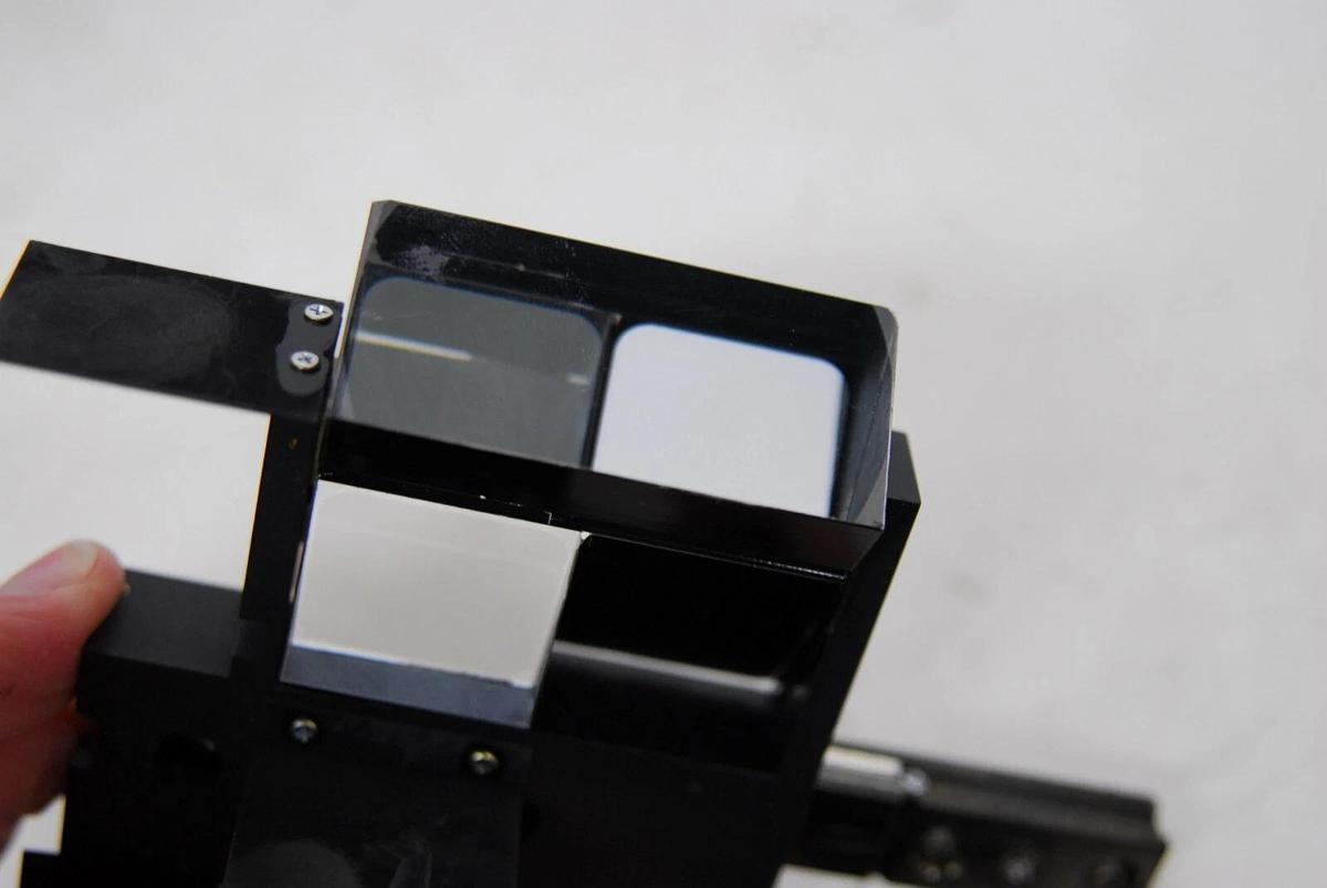 Used Olympus Vanox AHBS3 Mounted Mirrors Prisms Optics Rails - Lot of 4