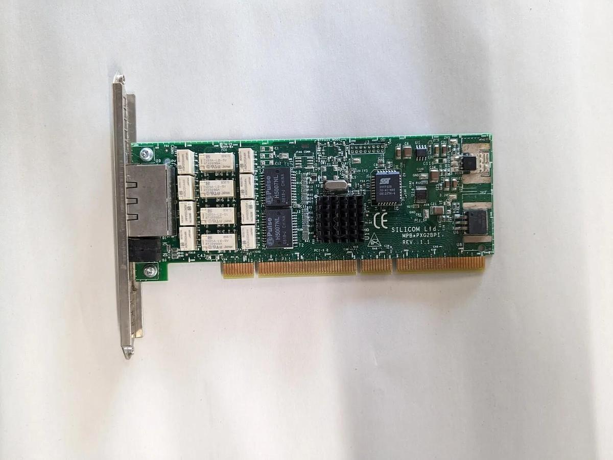 Used SILICOM PXG2BPI-BC-ROHS v1.4 DUAL PORT RJ-45 network card