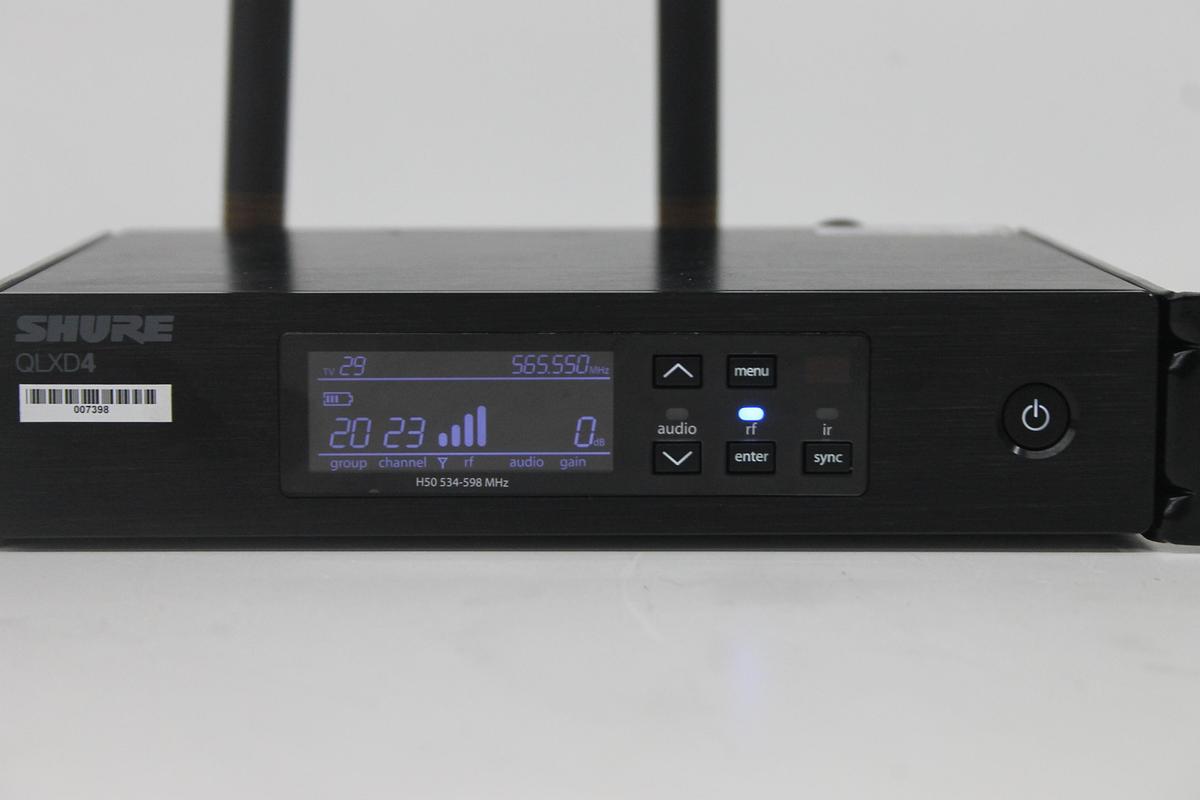 Used Shure QLXD4 Receiver W/ Shure QLXD1 Transmitter Bodypack
