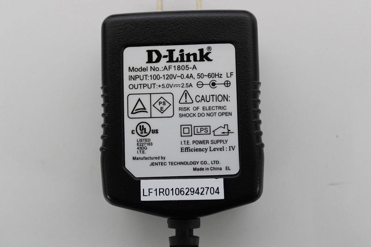Used D-Link AF1805-A  Power Adapter Output 5.0V 2.5A LOT OF 5