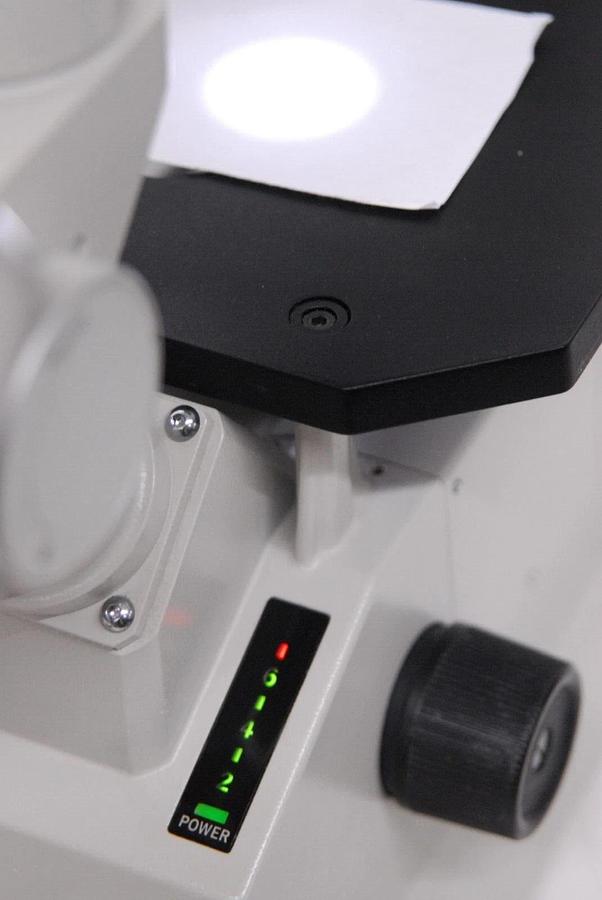 Used Nikon TMS- F Inverted Trinocular Microscope W/ 4x Objective - Read Description